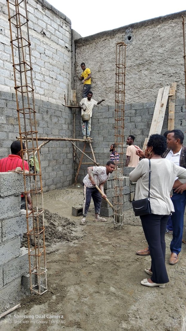Read more about the article A delegation from the Ethiopian Biodiversity Institute visited the renovation of a home for the disabled in Gelan Guda Sub-district, Sheger City.